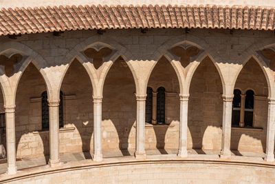 Low angle view of historic building