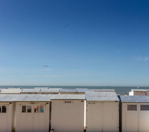 View of sea against blue sky