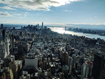 High angle view of cityscape