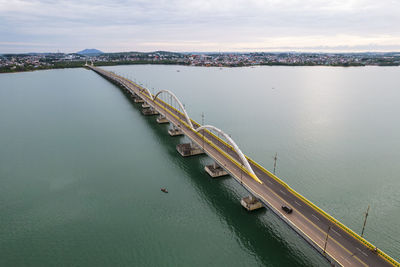 High angle view of dompak bridge against sky