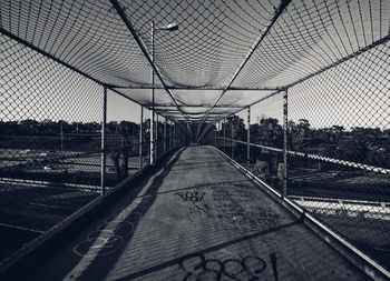 Railroad tracks against sky