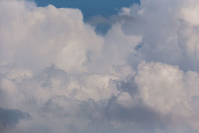 Low angle view of clouds in sky