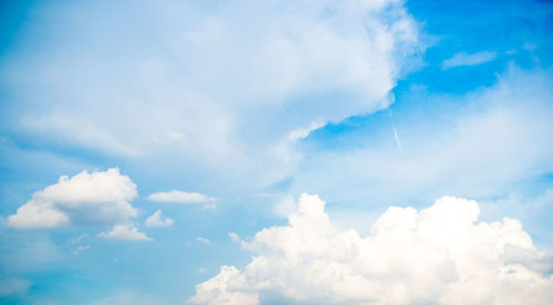 Low angle view of clouds in sky