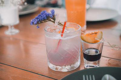 Close-up of drink on table