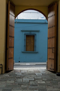 Entrance of building