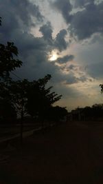 Scenic view of landscape against cloudy sky