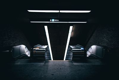 Empty subway station