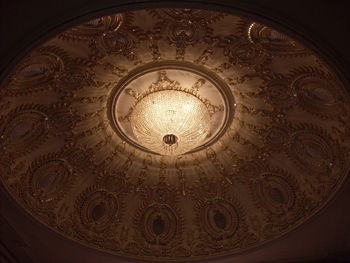 Directly below shot of illuminated chandelier