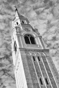 Low angle view of traditional building against sky