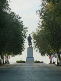 Statue against clear sky