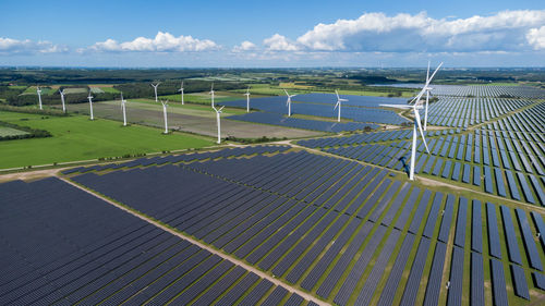 Northern europas largest solar park near holstebro in denmark