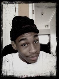 looking at camera