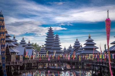 Panoramic view of buildings against sky