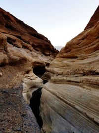 View of rock formations