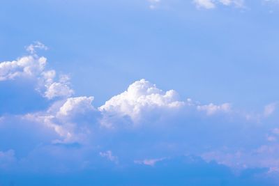 Low angle view of clouds in sky