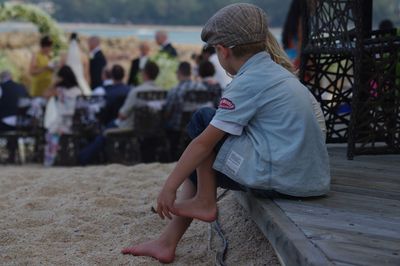 Young woman standing in park