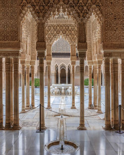 The alhambra palace in granada, andalusia, spain