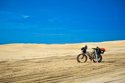 Bicycle in desert