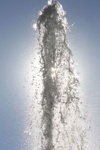 Low angle view of water against sky
