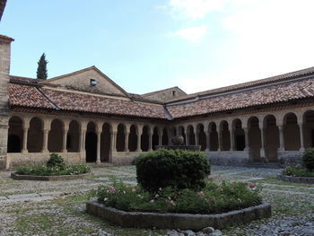 Low angle view of built structure against sky