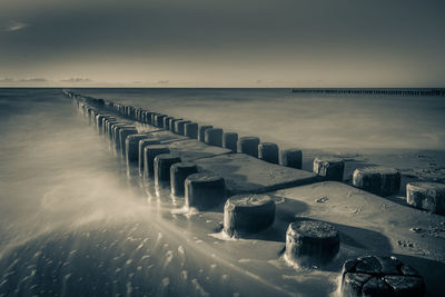 Pier in sea