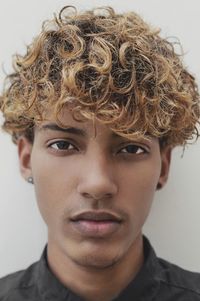 Close-up portrait of young man