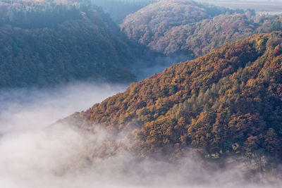 High angle view of mountains