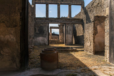 Entrance of old building