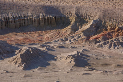 High angle view of a desert