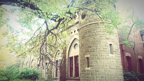 Low angle view of old building