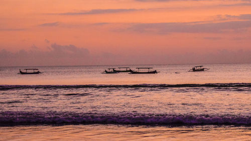 Fishing boat at kita beach bali