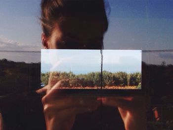 View of woman against sky