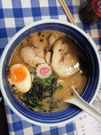 Close-up of served in bowl