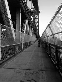 Footbridge over river