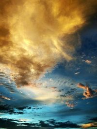 Dramatic sky over sea