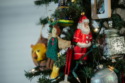 Close-up of christmas tree