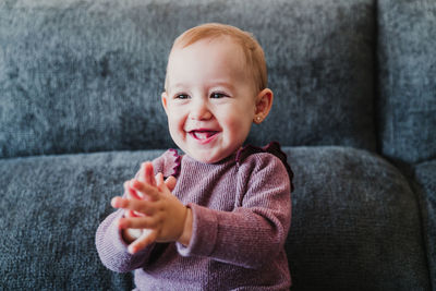 Close-up of cute baby boy