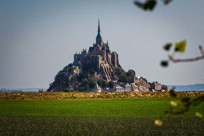 West view of the monastery of mount saint michel