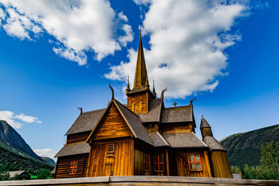 Low angle view of building against sky