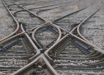 Full frame shot of railroad tracks