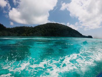 Scenic view of sea against sky