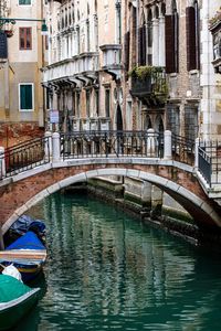 Bridge over river in city