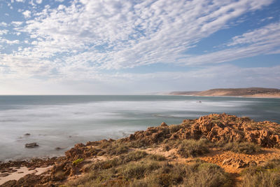 Scenic view of sea against sky