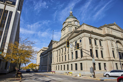 Low angle view of building against sky