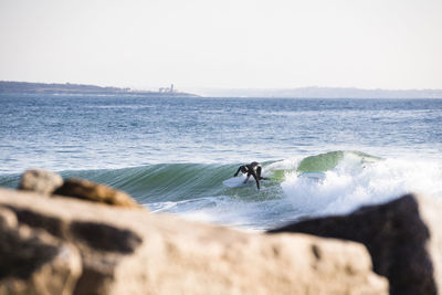 Early morning winter surf