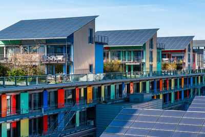 Exterior of modern building against sky