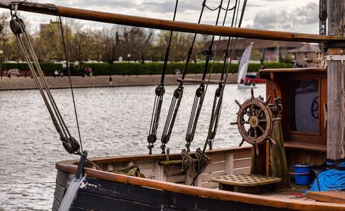 Ship on lake