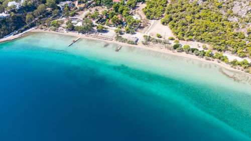 Swimming pool in sea