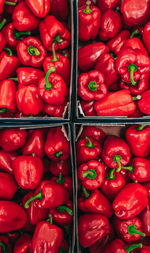 Full frame shot of bell peppers