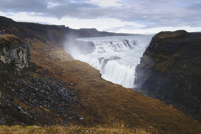 Gullfoss water fall in iceland